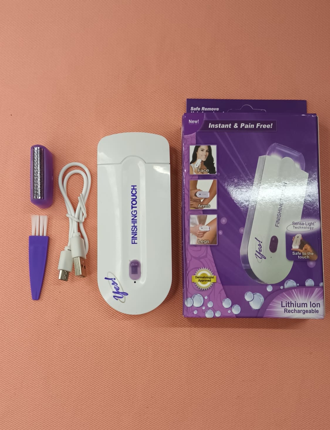 Hair Removal Smooth Perfection: USB Rechargeable Laser Epilator for Safe and Painless Hair Removal on Body Face and Legs